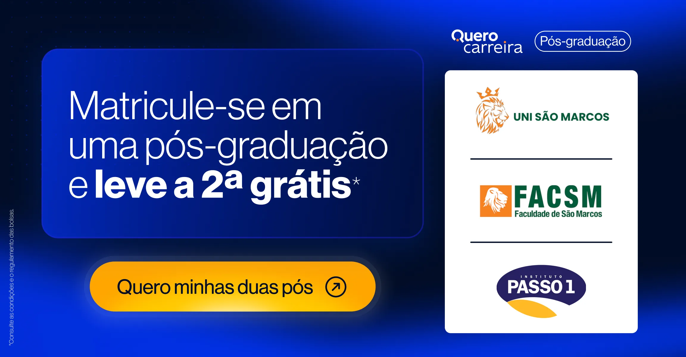 Uni São Marcos + FACSM + Instituto Passo 1