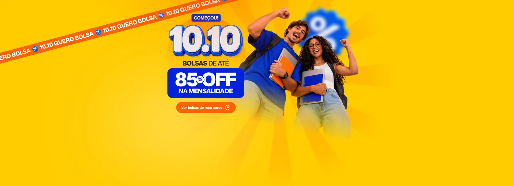 Sua bolsa já está no ar! 10.10