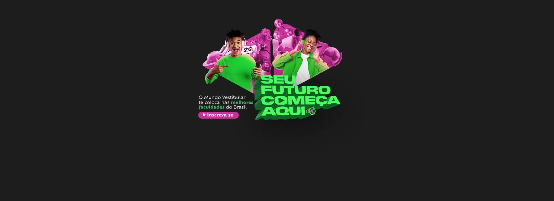 Bora pra facul? E sem treta. Garanta uma bolsa de estudos
