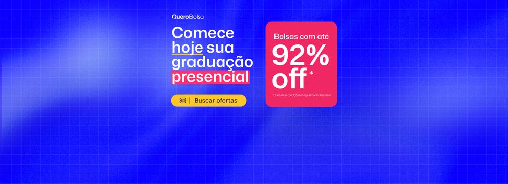 Bolsas presenciais!