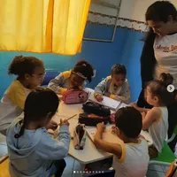 Creche Escola Colorir Papel - Imagem 3